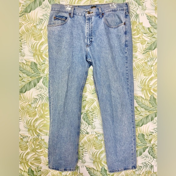 Men’s Lee Regular Fit Straight Leg‎ Jeans Size 38 x 32 100% Cotton - Picture 1 of 10